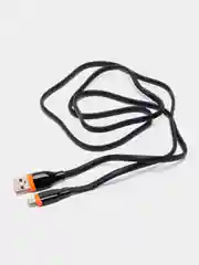 Черный кабель зарядный micro-USB, 1,2 м, Miccell VQ-D10