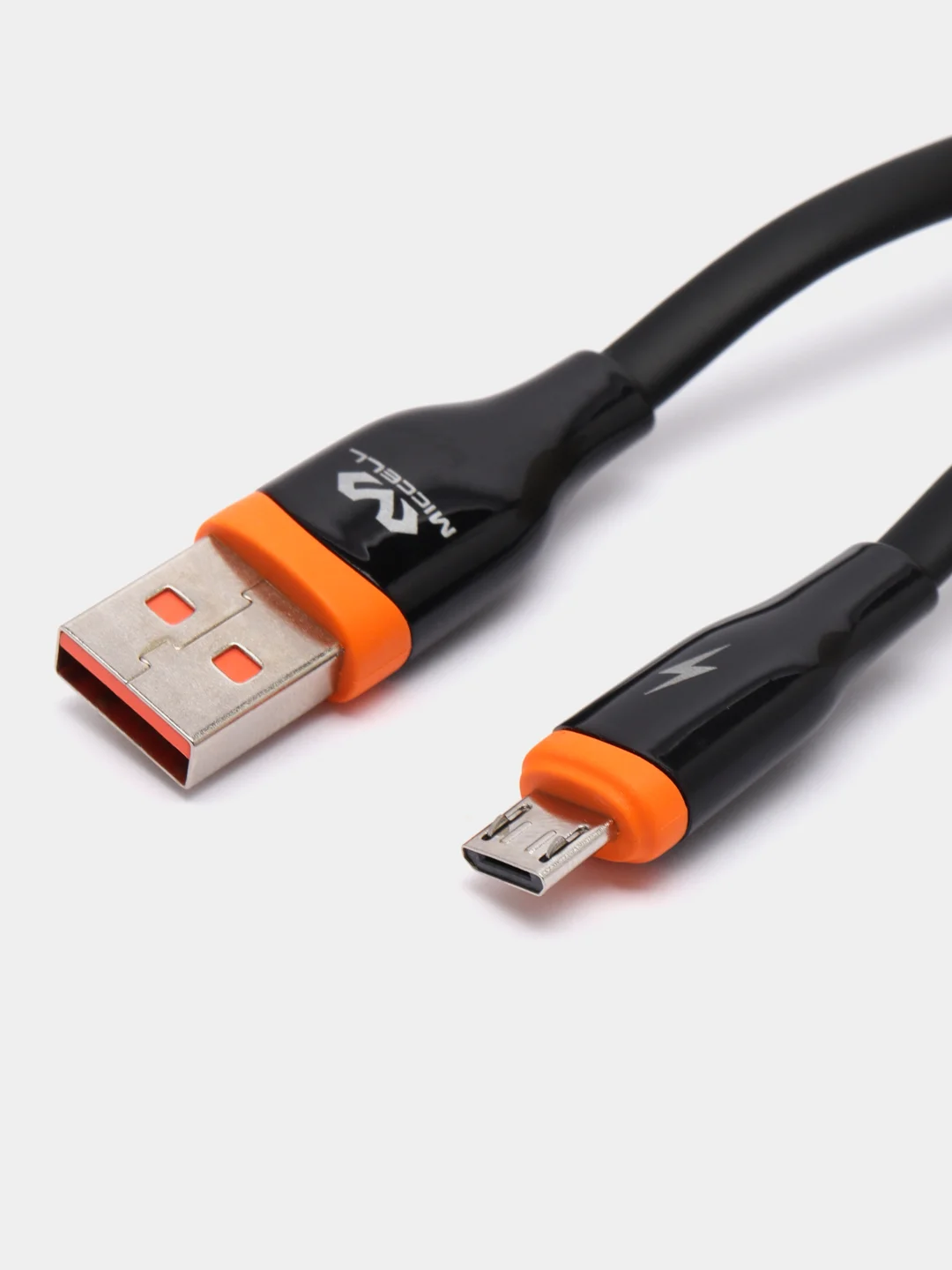 Черный кабель зарядный micro-USB, 1,2 м, Miccell VQ-D10