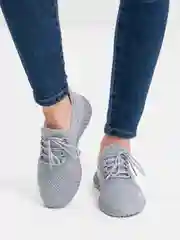 Серый кроссовки женские спортивные, на мягкой подошве, "Изики"