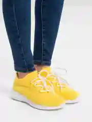 Желтый кроссовки женские, для спорта, бега,легкие, сетчатые