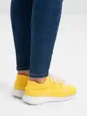 Желтый кроссовки женские, для спорта, бега,легкие, сетчатые