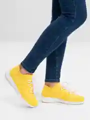 Желтый кроссовки женские, для спорта, бега,легкие, сетчатые