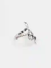 Серебряный кольцо "Змея", на Новый Год, год Змеи