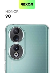 Силиконовый чехол Broscorp для Honor 90 с защитой камер и от прилипания