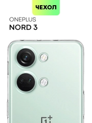 Силиконовый чехол Broscorp для OnePlus Nord 3 с защитой камер и от прилипания