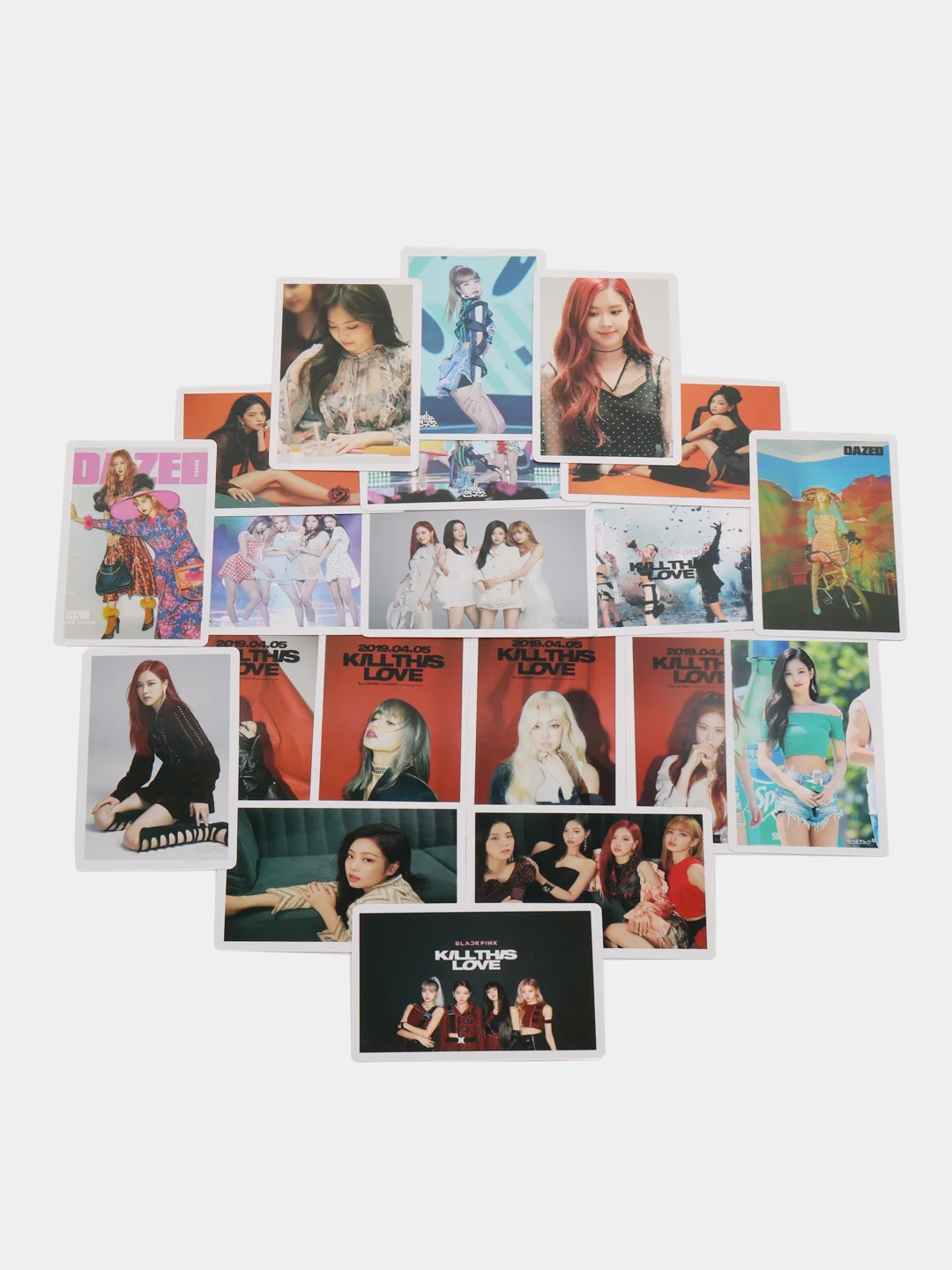 Розовый карточки K-Pop Blackpink, 55 штук