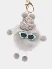 Серый сумка женская через плечо SAYME с цепью, брелок на сумку, для ключей