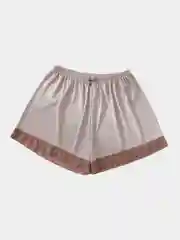 Серый меланж шорты женские, кружевные