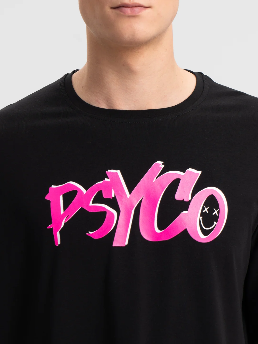 Тёмно-розовый футболка оверсайз, с принтом, унисекс (PSYCO, Got money)