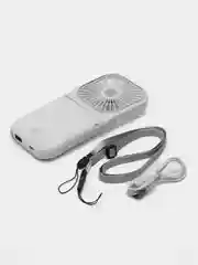 Белый вентилятор портативный, ручной, настольный, карманный, Powerbank
