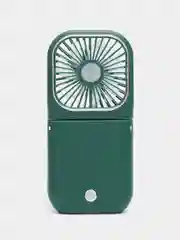 Зеленый вентилятор портативный, ручной, настольный, карманный, Powerbank