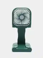 Зеленый вентилятор портативный, ручной, настольный, карманный, Powerbank