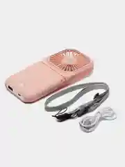 Розовый вентилятор портативный, ручной, настольный, карманный, Powerbank