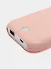 Розовый вентилятор портативный, ручной, настольный, карманный, Powerbank