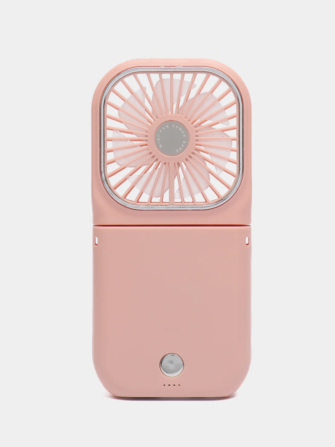 Розовый вентилятор портативный, ручной, настольный, карманный, Powerbank