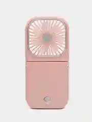 Розовый вентилятор портативный, ручной, настольный, карманный, Powerbank