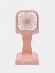 Розовый вентилятор портативный, ручной, настольный, карманный, Powerbank