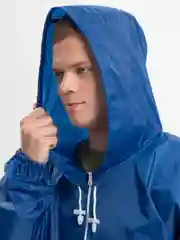 Синий дождевик мужской, женский, унисекс, Rainman Zip, ярко-синий