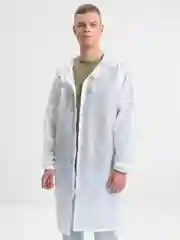 Белый дождевик мужской, женский, унисекс Rainman Zip, белый