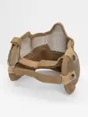 Хаки защитная страйкбольная маска с ушами, шеей