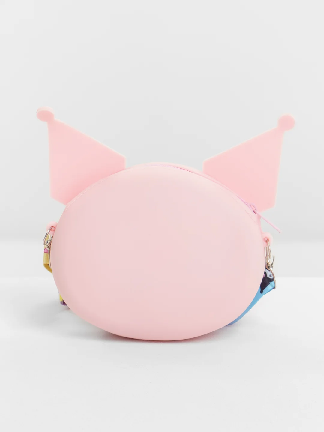 Розовый силиконовые сумки Kuromi, через плечо, Куроми и Мелоди, детский кошелек