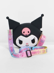 Силиконовые сумки Kuromi, через плечо, Куроми и Мелоди, детский кошелек