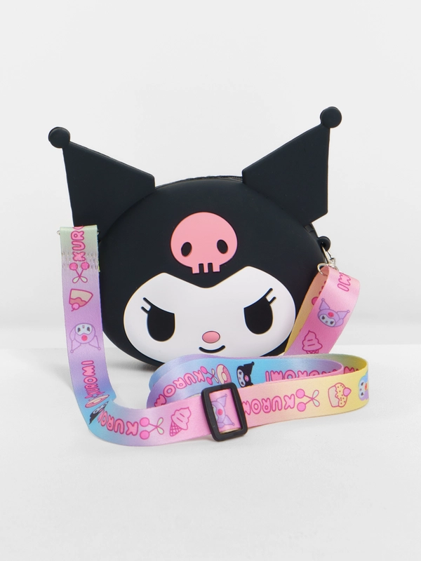 Силиконовые сумки Kuromi, через плечо, Куроми и Мелоди, детский кошелек