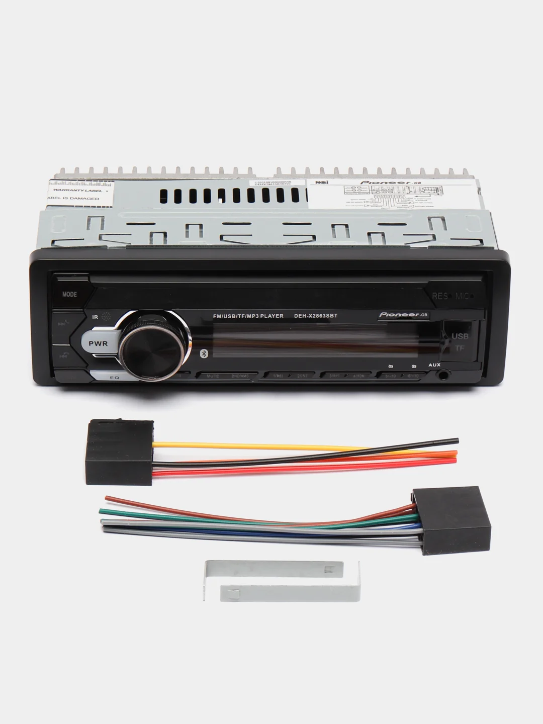 Автомагнитола 1 DIN X2863SBT, Bluetooth, с громкой связью, 7 цветов подсветки