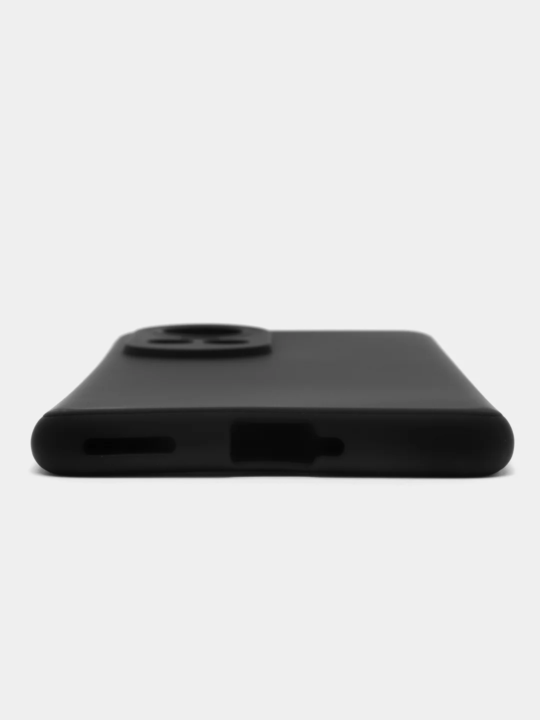 Черный чехол ROSCO для OPPO Reno 10, матовый, силиконовый, тонкий, бортик вокруг камер
