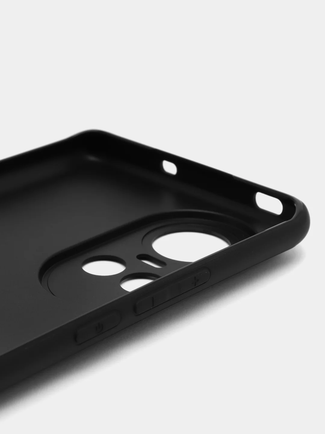 Черный чехол ROSCO для OPPO Reno 10, матовый, силиконовый, тонкий, бортик вокруг камер