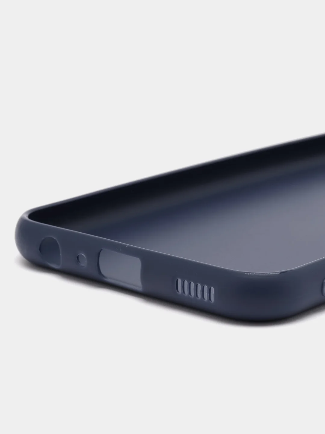 Синий чехол ROSCO для Samsung Galaxy M34, матовый, силиконовый, тонкий, бортик вокруг камер