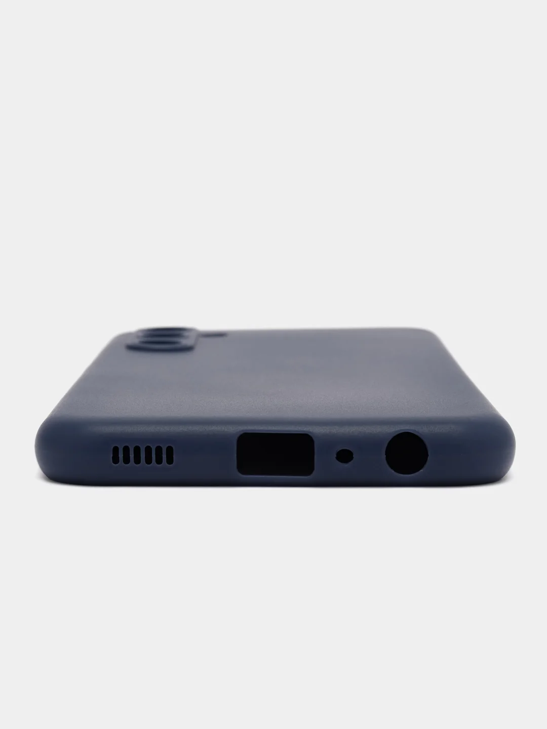 Синий чехол ROSCO для Samsung Galaxy M34, матовый, силиконовый, тонкий, бортик вокруг камер