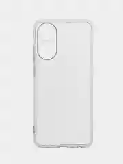 Молочный противоударный чехол для OPPO A78 силиконовый ROSCO с бортиком, защитой камер, прозрачный