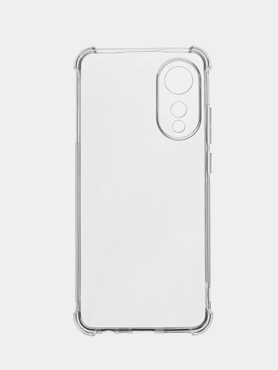 Прозрачный противоударный чехол для OPPO A78 силиконовый ROSCO прозрачный с защитой камер и углами