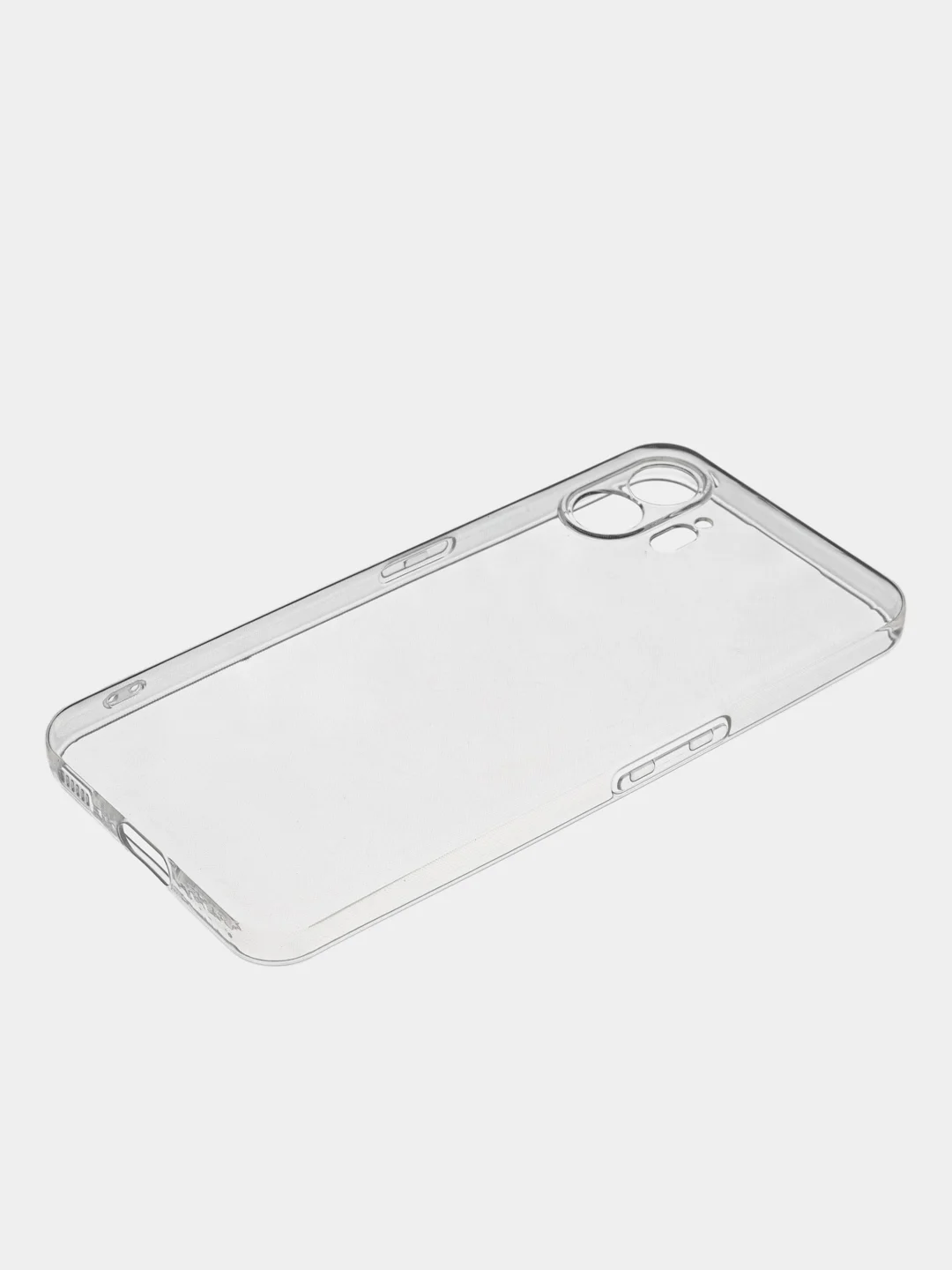 Молочный защитный чехол для Nothing Phone (2) силиконовый ROSCO прозрачный с бортиком защитой камер