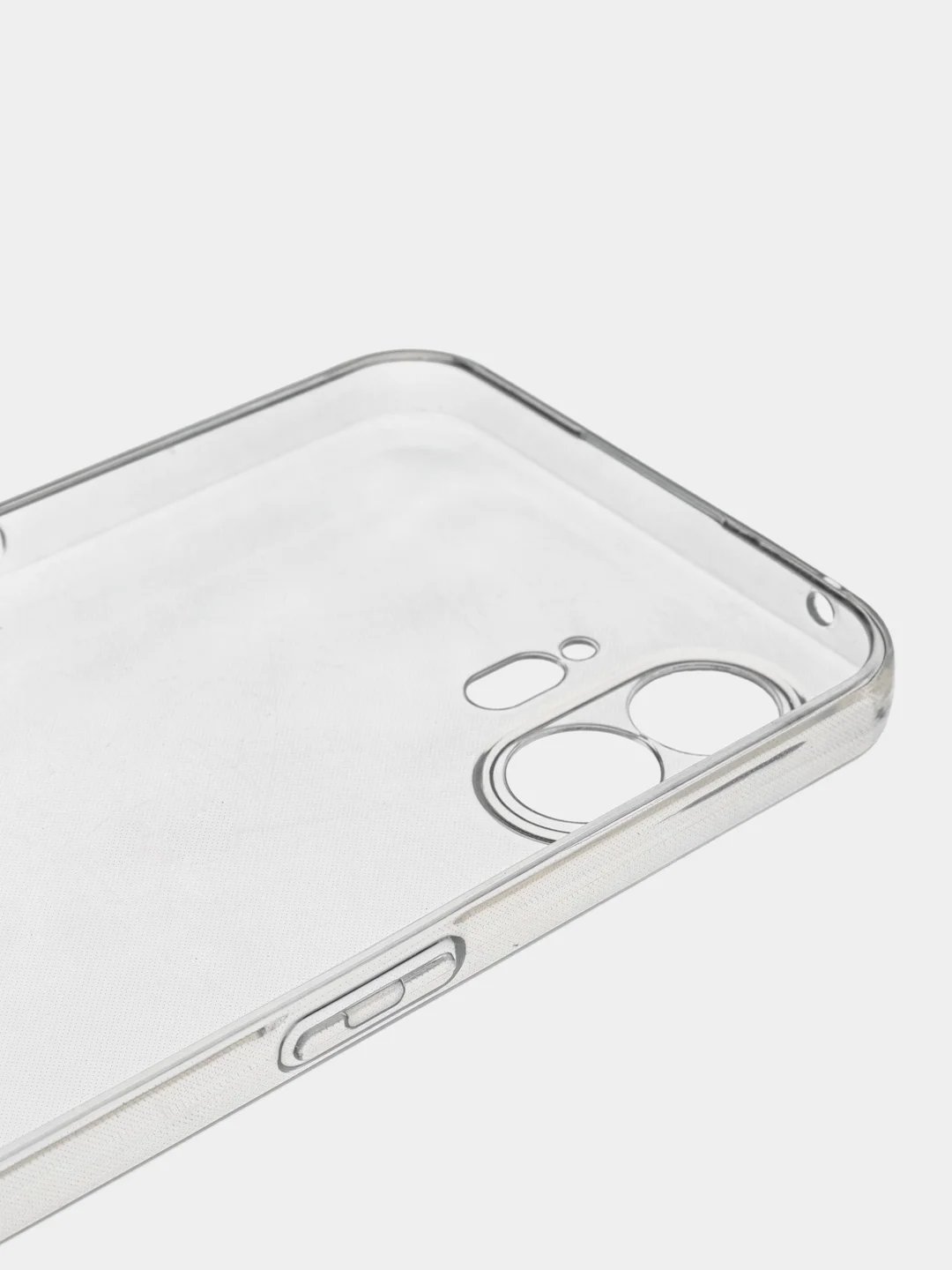 Молочный защитный чехол для Nothing Phone (2) силиконовый ROSCO прозрачный с бортиком защитой камер