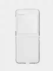 Прозрачный складной чехол для Samsung Galaxy Z Flip 5 пластиковый ROSCO прозрачный с защитой камер