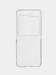 Прозрачный складной чехол для Samsung Galaxy Z Flip 5 пластиковый ROSCO прозрачный с защитой камер
