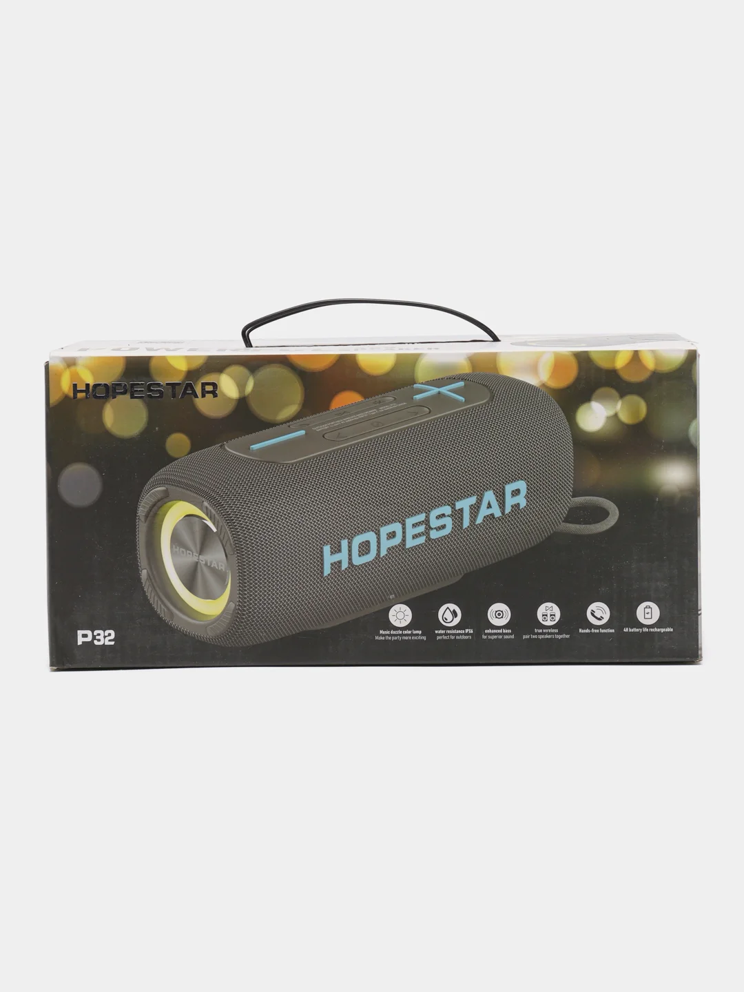 Серый беспроводная портативная, Bluetooth колонка Hopestar P32