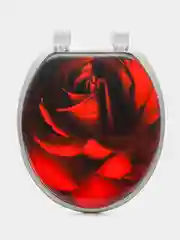 Красный сиденье для унитаза, крышка, стульчик, сидушка, накладка для туалета мягкое с рисунком