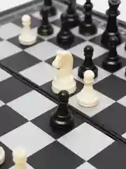 Игра настольная "Шахматы 3 в 1", магнитная доска, 20*20 см, чёрно-белые
