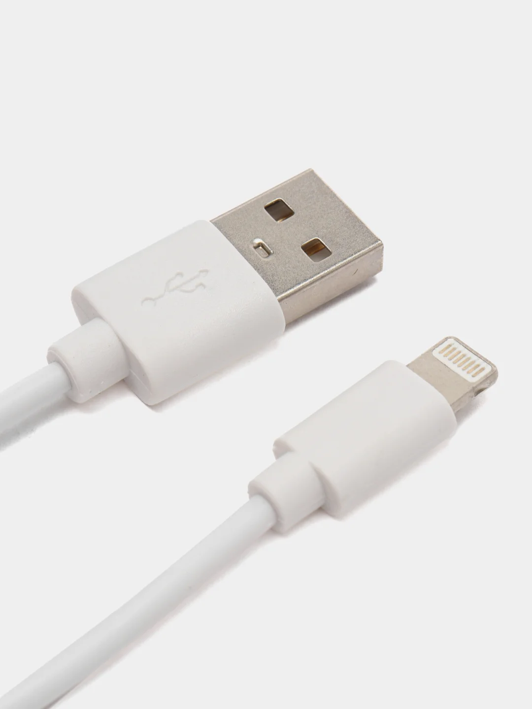 Белый кабель провод для айфона зарядный iPhone Buro USB (m) - Lightning (m), 0.8 м, белый