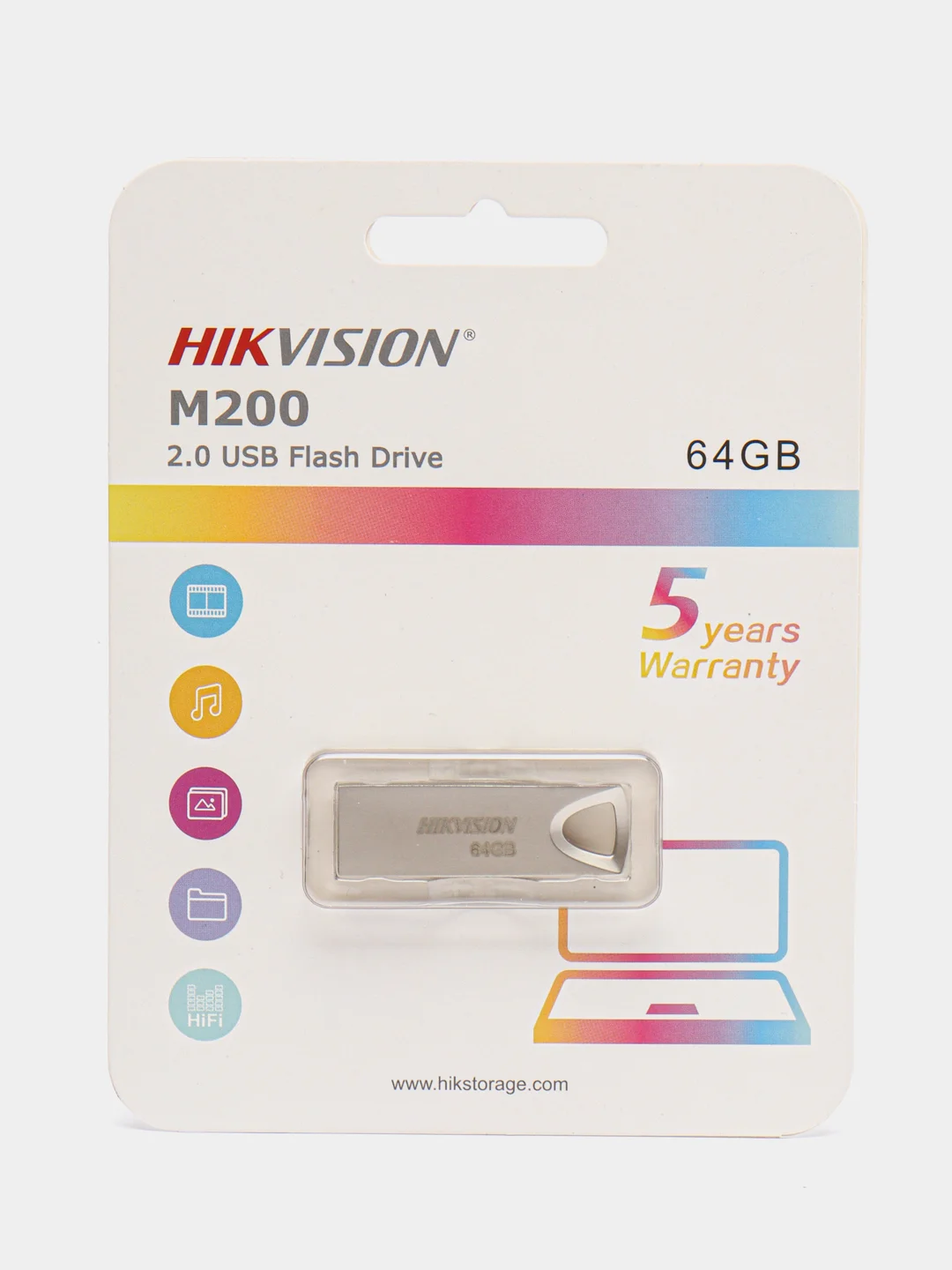 Серебряный флешка Hikvision USB, 2 объёма
