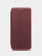 Багровый чехол-книжка для Huawei Honor X7A (Хуавей Хонор Х7A)