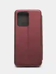 Багровый чехол-книжка для Huawei Honor X7A (Хуавей Хонор Х7A)