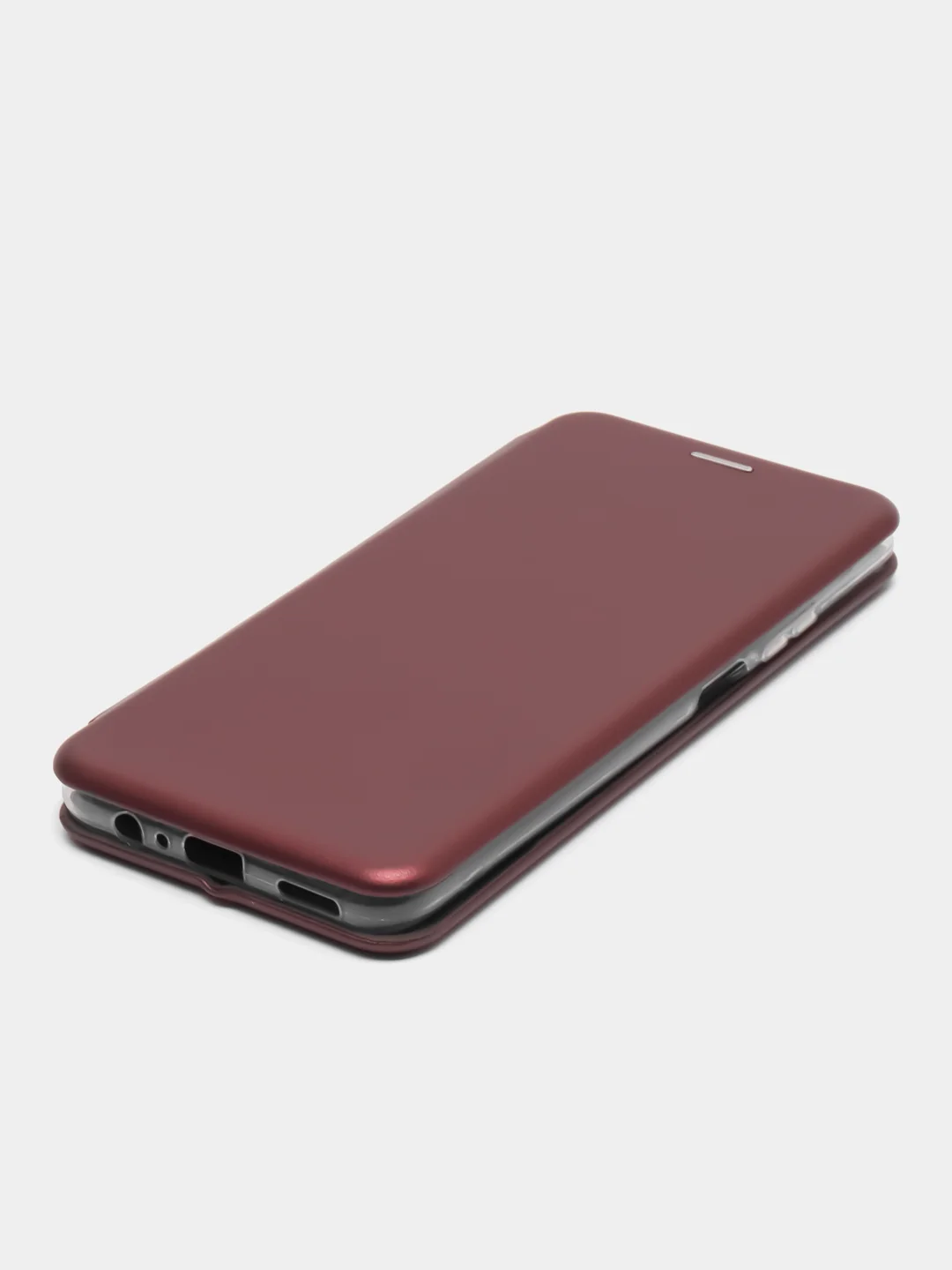 Багровый чехол-книжка для Huawei Honor X7A (Хуавей Хонор Х7A)