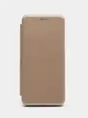 Золотой чехол-книжка для Huawei Honor X7A (Хуавей Хонор Х7A)