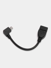 Кабель компьютерный переходный USB SZC USB AF-Micro USB, угловой 90, переходник