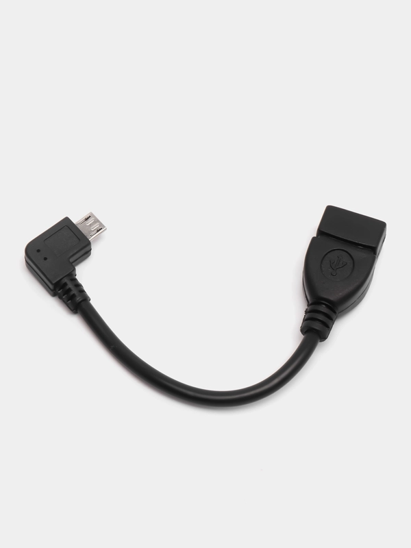 Кабель компьютерный переходный USB SZC USB AF-Micro USB, угловой 90, переходник