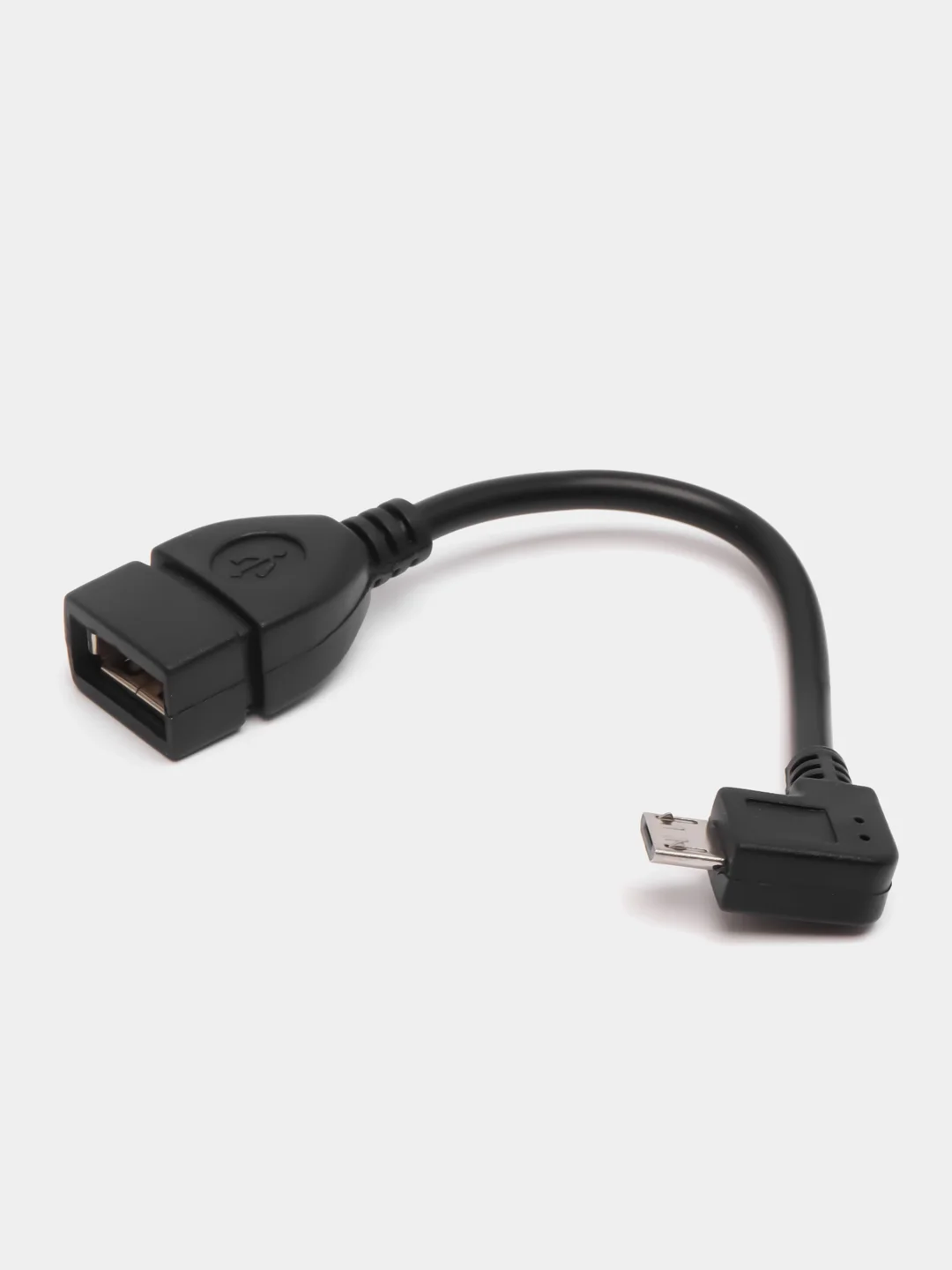 Кабель компьютерный переходный USB SZC USB AF-Micro USB, угловой 90, переходник